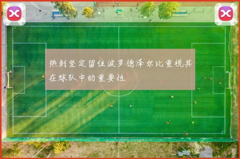 热刺坚定留住波罗德泽尔比重视其在球队中的重要性